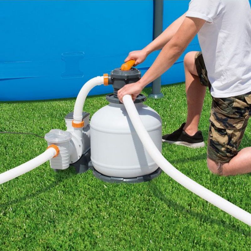 BESTWAY POMPA FILTRO A SABBIA PER PISCINA 11.355 L/H CON TIMER - immagine 3