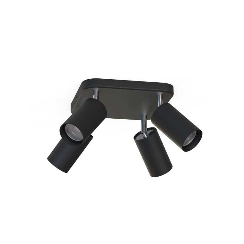 NOWODVORSKI FARETTO CON 4 SPOT ORIENTABILI “EYE SPOT” NERO PER LAMPADE GU10 - immagine 2