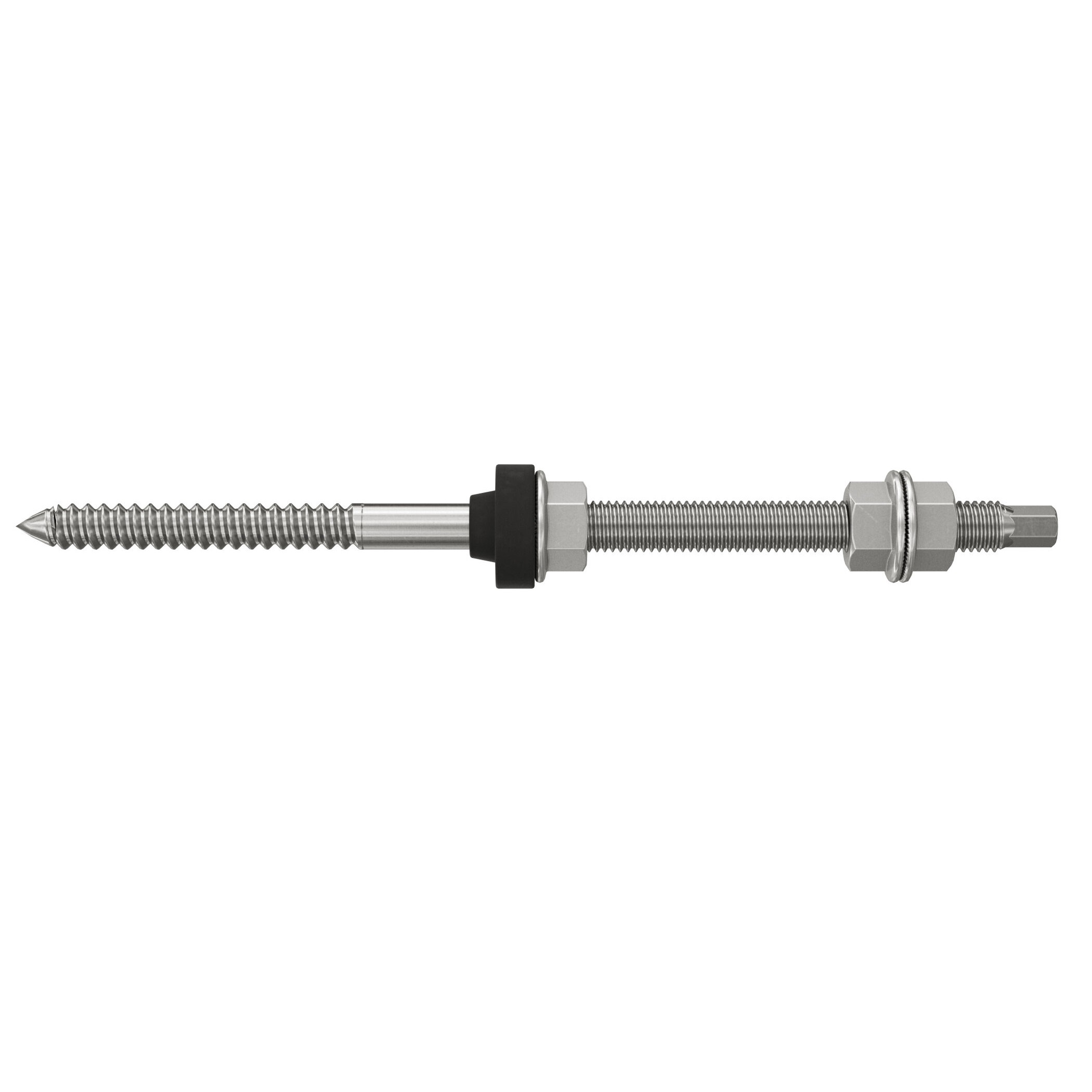 FISCHER VITONE INOX M10x200mm DOPPIA FILETTATURA CON GUARNIZIONE - immagine 2