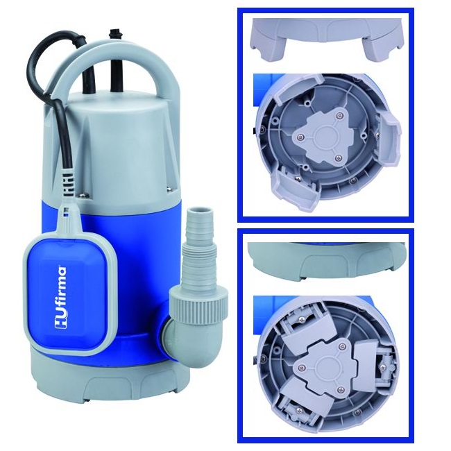 HU-FIRMA ELETTROPOMPA 750W SUB HU-750 PER ACQUE SPORCHE 1" M - immagine 2