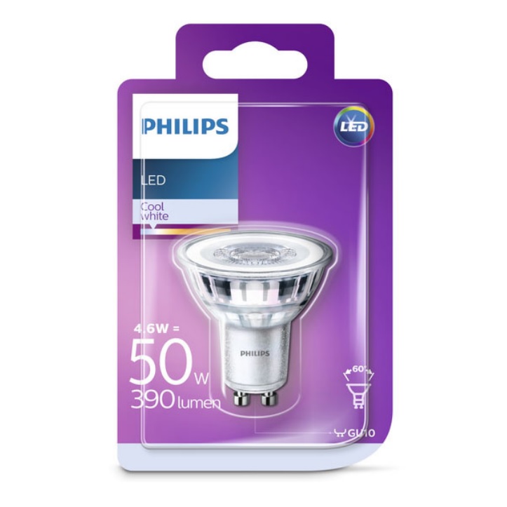 PHILIPS LAMPADA LED ATTACCO GU10 4,6W 4000K 390lm - immagine 2