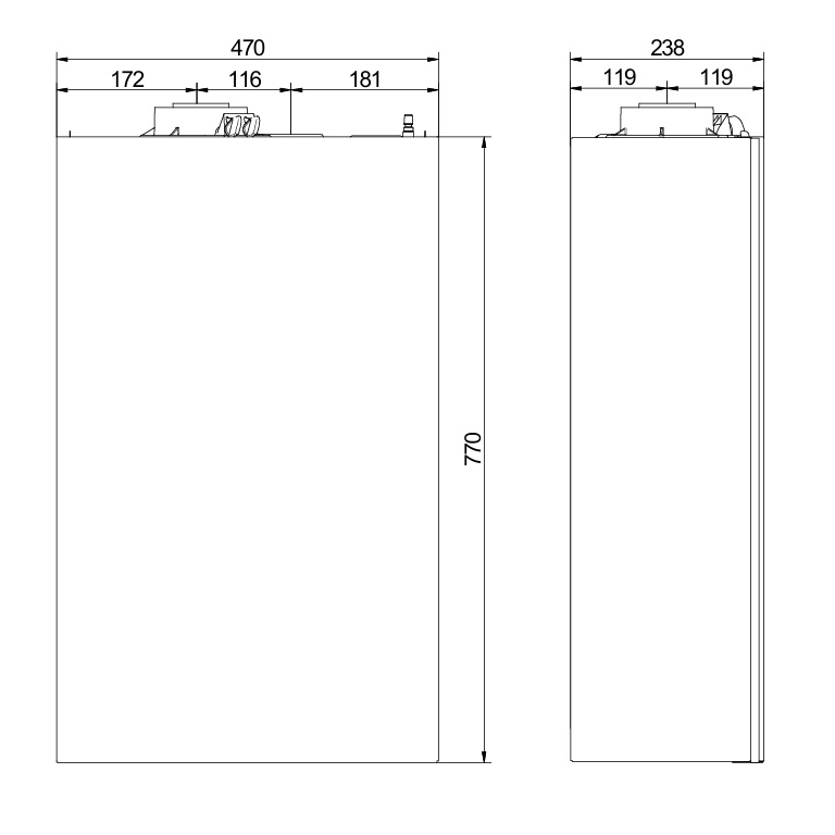BAXI CALDAIA A CONDENSAZIONE LUNA AIR 24 KW CON COMANDO REMOTO - immagine 2