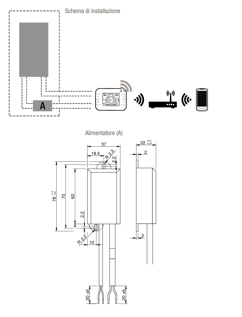 BAXI CALDAIA A CONDENSAZIONE LUNA AIR 24 KW CON COMANDO REMOTO - immagine 6