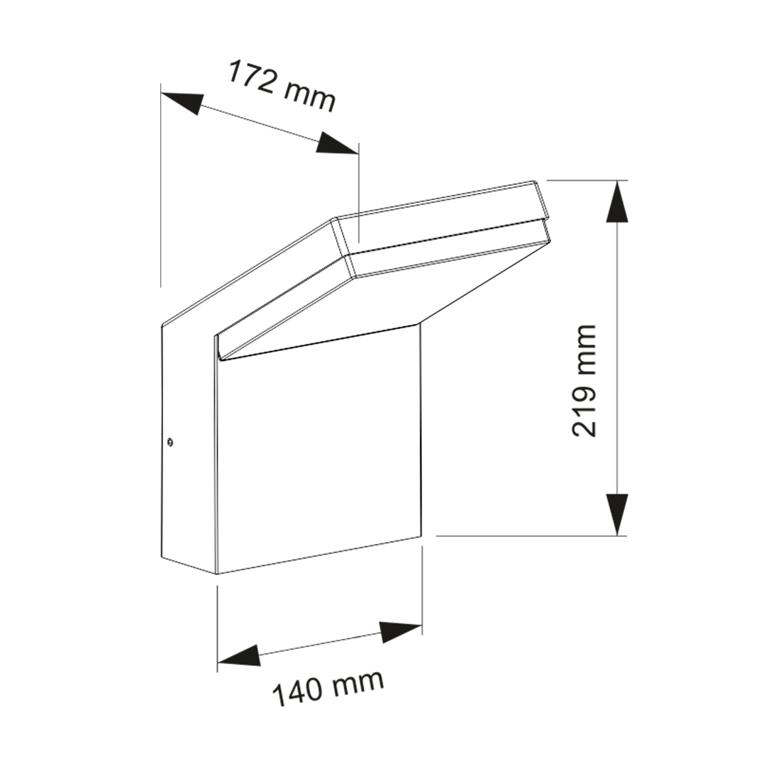 BENEITO APPLIQUE LED “NEO XL” 18W CCT 120° IP65 BIANCO OPACO - immagine 3