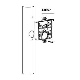 AVE ACCESSORIO ABBRACCIO PALO PER CONTENITORE IP56 - immagine 2