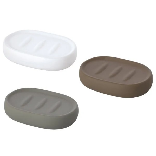 PORTA SAPONE DA APPOGGIO IN CERAMICA MODELLO SIDNEY GRIGIO - immagine 2
