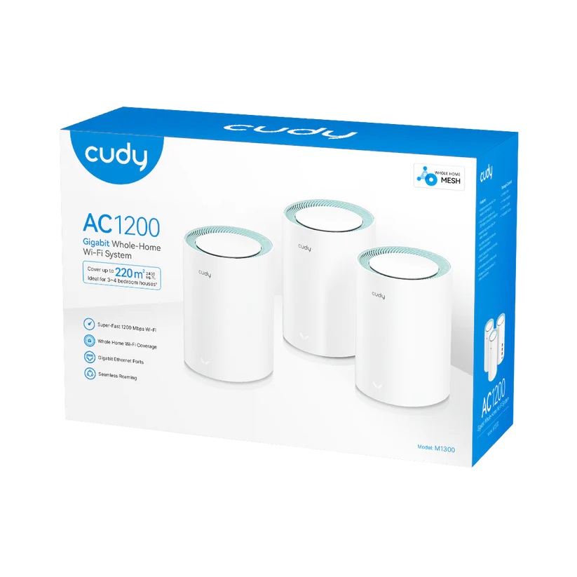 CUDY SISTEMA WI-FI MESH GIGABIT AC1200 (3-PACK) - immagine 5