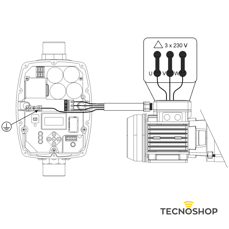 ITALTECNICA PRESSCONTROL INVERTER "SIRIO UNIVERSAL" USCITA MONOFASE/TRIFASE - immagine 3