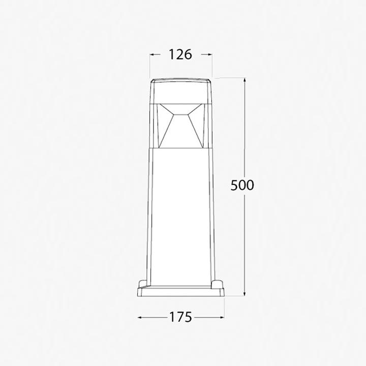 FUMAGALLI PALETTO “ELISA 500” BIANCO H.50cm CON ATTACCO LAMPADA GX53 (INCLUSA) - immagine 3