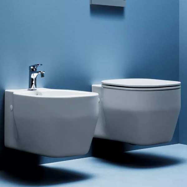 BIDET SOSPESO IN CERAMICA BIANCA SERIE GLAZE - immagine 2