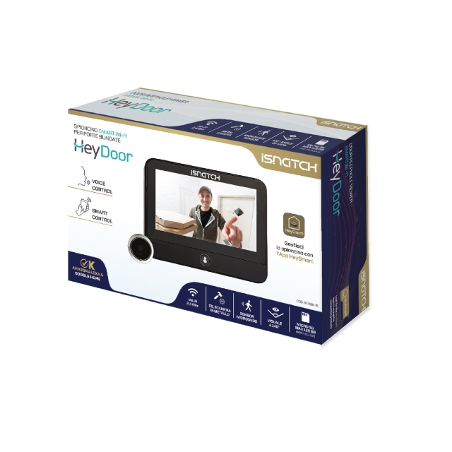 HEYDOOR SPIONCINO CON MONITOR 4,3'' SMART WIFI 2Mpx A BATTERIA - immagine 5