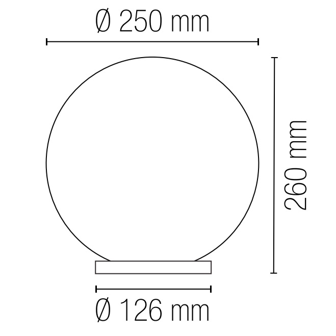 INTEC GLOBO POLLY 1xE27 D.25cm TRASPARENTE - immagine 3