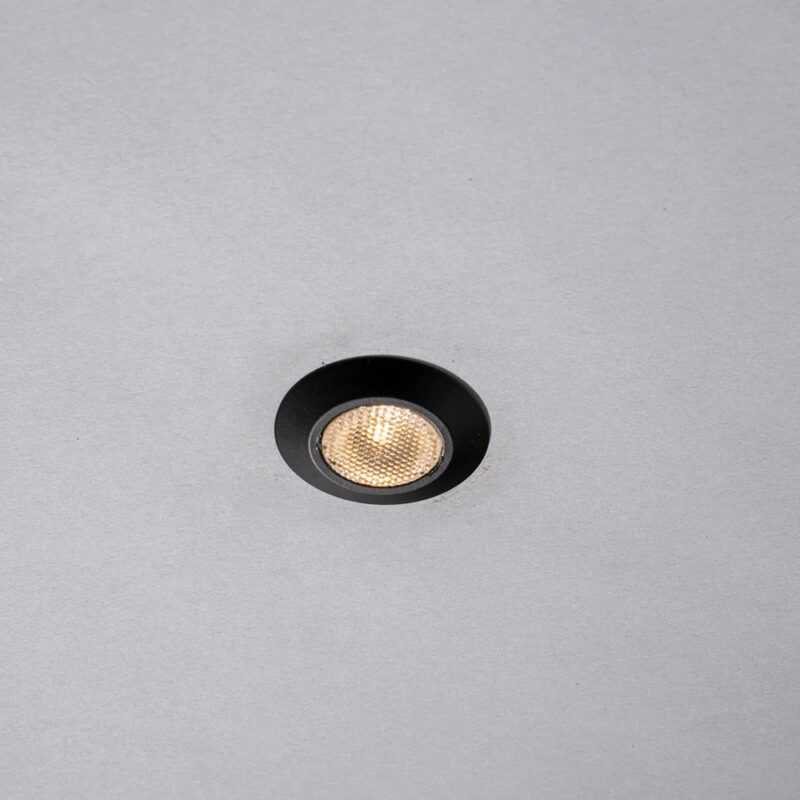 INTEC INCASSO LED "ASSO" ROTONDO 1W 4000K D.32mm NERO - immagine 2