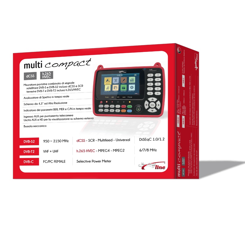 MISURATORE DI CAMPO MULTI COMPACT DVB-S/S2/T/T2/C - immagine 3