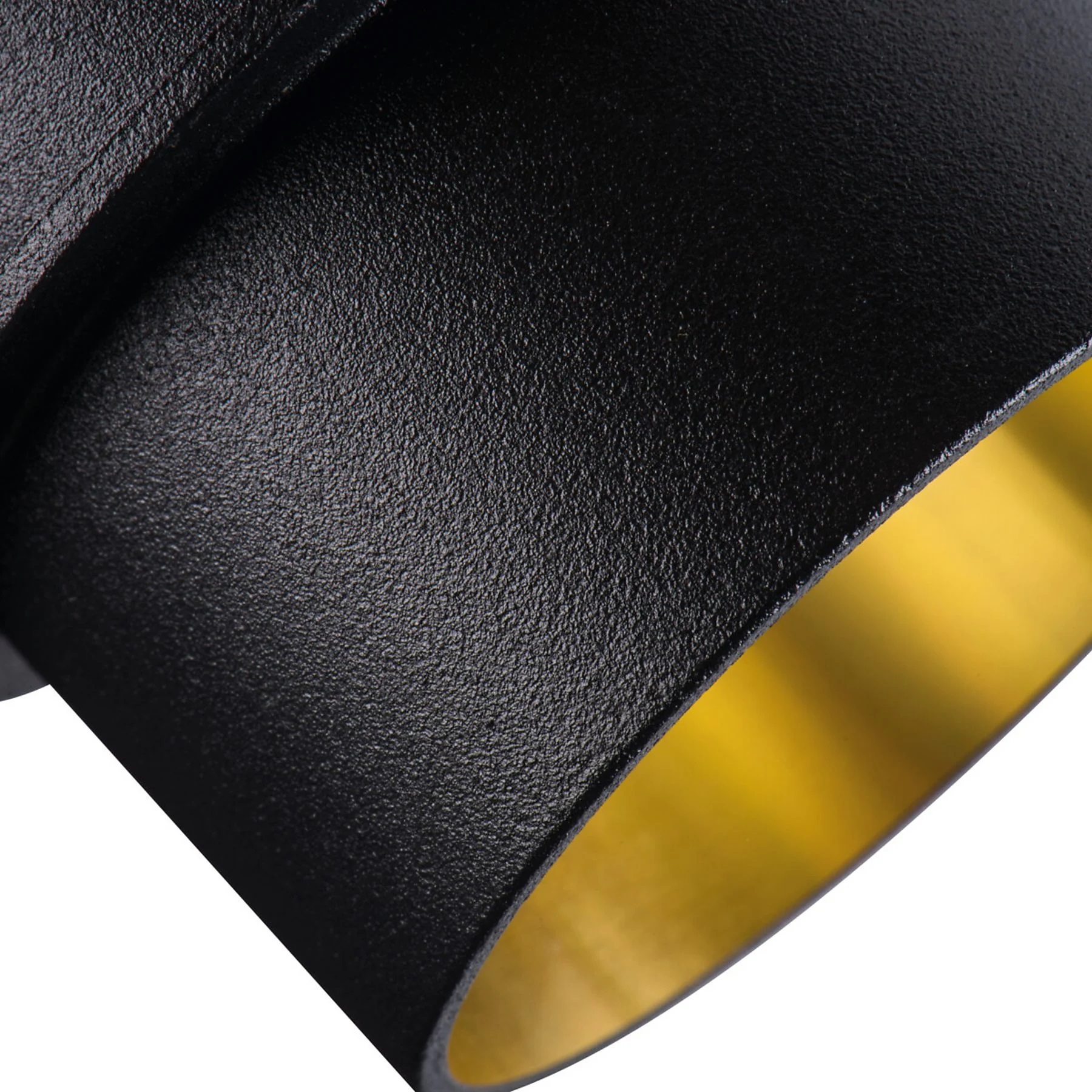KANLUX FARETTO NERO SPORGENTE 1xGU10 INTERNO ORO FORO Ø60 D.68mm - immagine 2