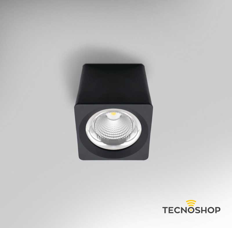 CENTURY PLAFONE LED "QUBE" NERO 10W 1350LM 4000K - immagine 4