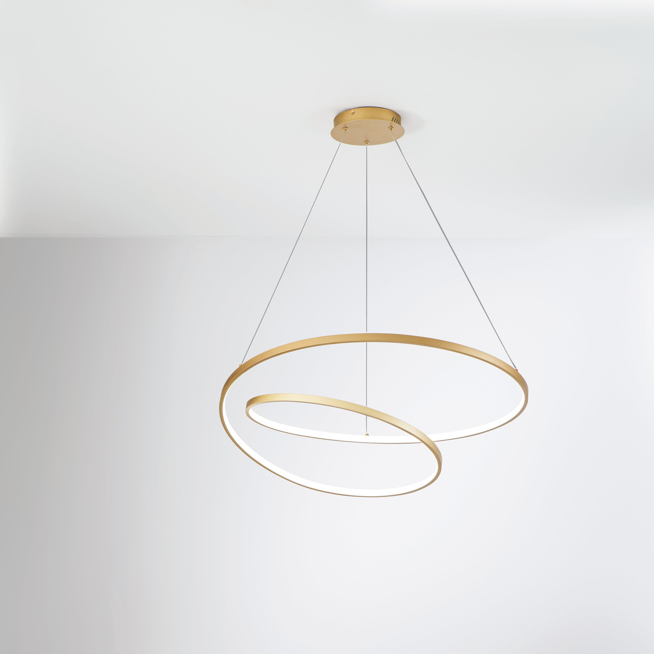 INTEC SOSPENSIONE LED LIEVE 60W 8000LM TRICOLOR D.80cm ORO - immagine 2