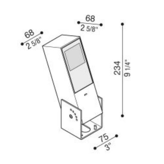 LOMBARDO SPOT FLAG REG 200 10W 1350LM 30° 3000K 220V CORTEN - immagine 2