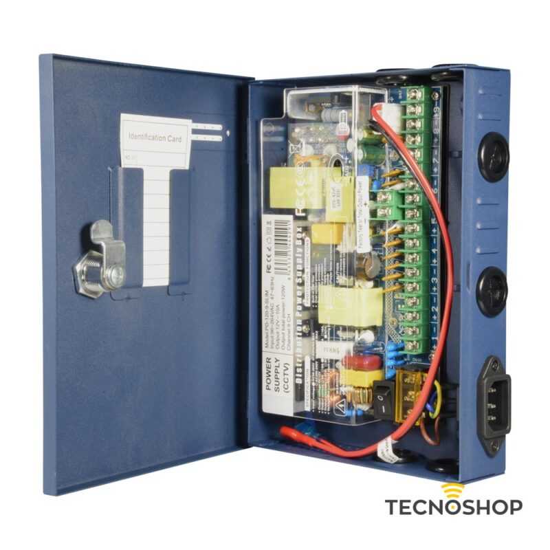 BOX DI ALIMENTAZIONE 9 OUT 12V/10A CON FUNZIONE UPS - immagine 5