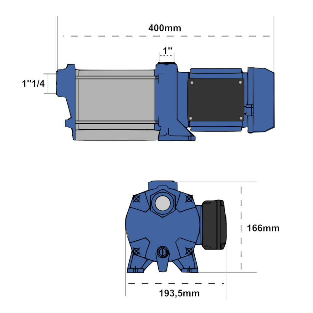 EBARA POMPA CENTRIFUGA MULTISTADIO COMPACT BM/12 DA 1,2HP - immagine 3