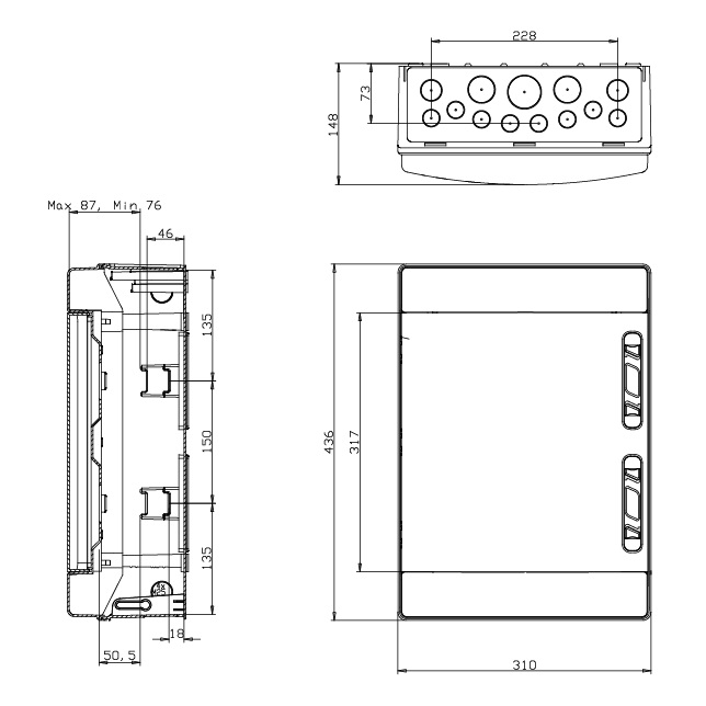 AEG QUADRO CABLATO 2 STRINGHE SINGOLE PER FOTOVOLTAICO 1000Vdc - immagine 2