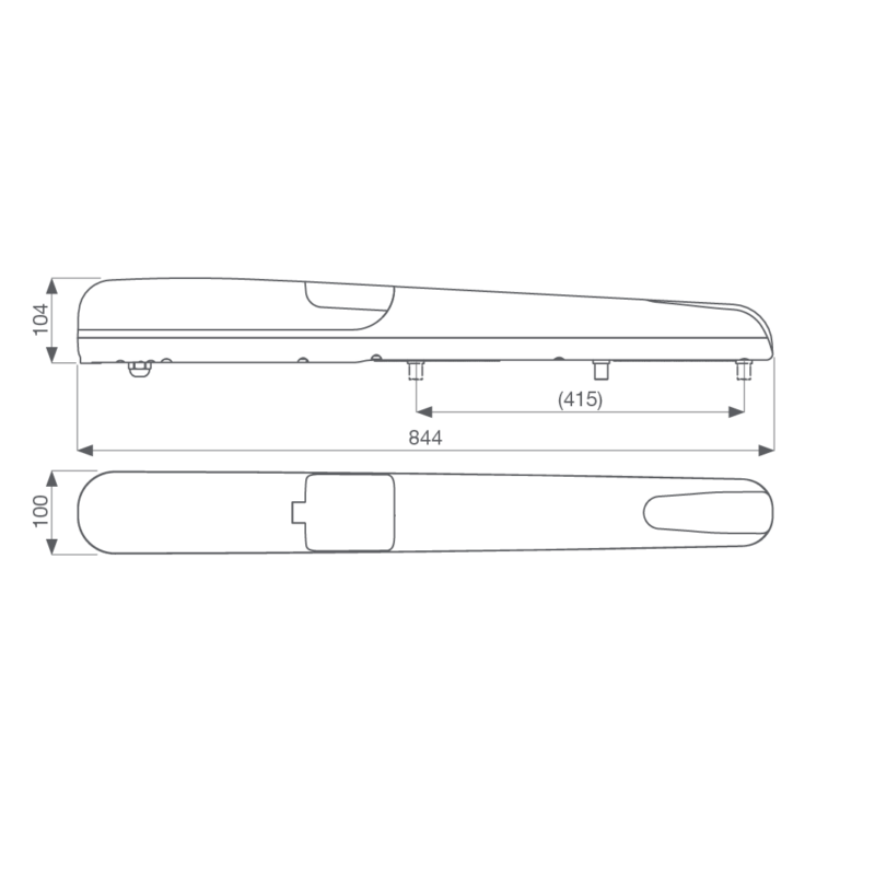KEY KIT BATTENTE RAY 24V 4MT 500KG CON NIGHT LIGHT SYSTEM - immagine 2