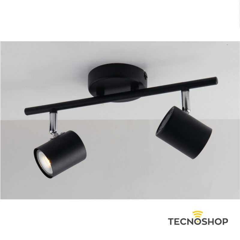 INTEC SPOT ZERO ORIENTABILE 2xGU10 NERO - immagine 2