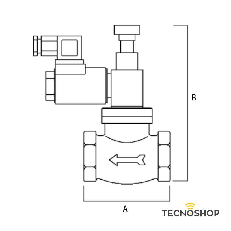 GECA ELETTROVALVOLA GAS 3/4" N.A. 230Vac CON RIARMO MANUALE - immagine 3