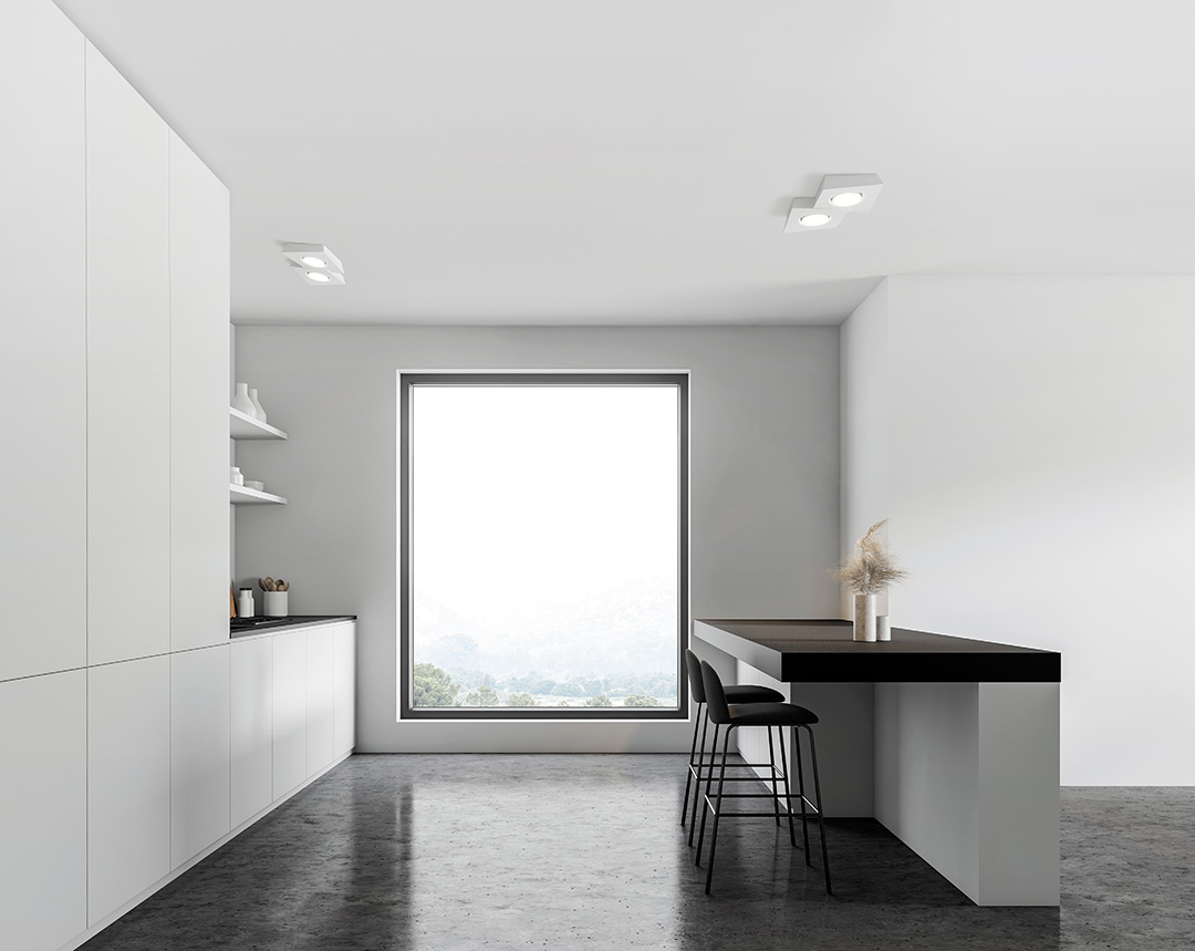 SFORZIN PLAFONE IN GESSO ANCHISE 2xGX53 BIANCO - immagine 3