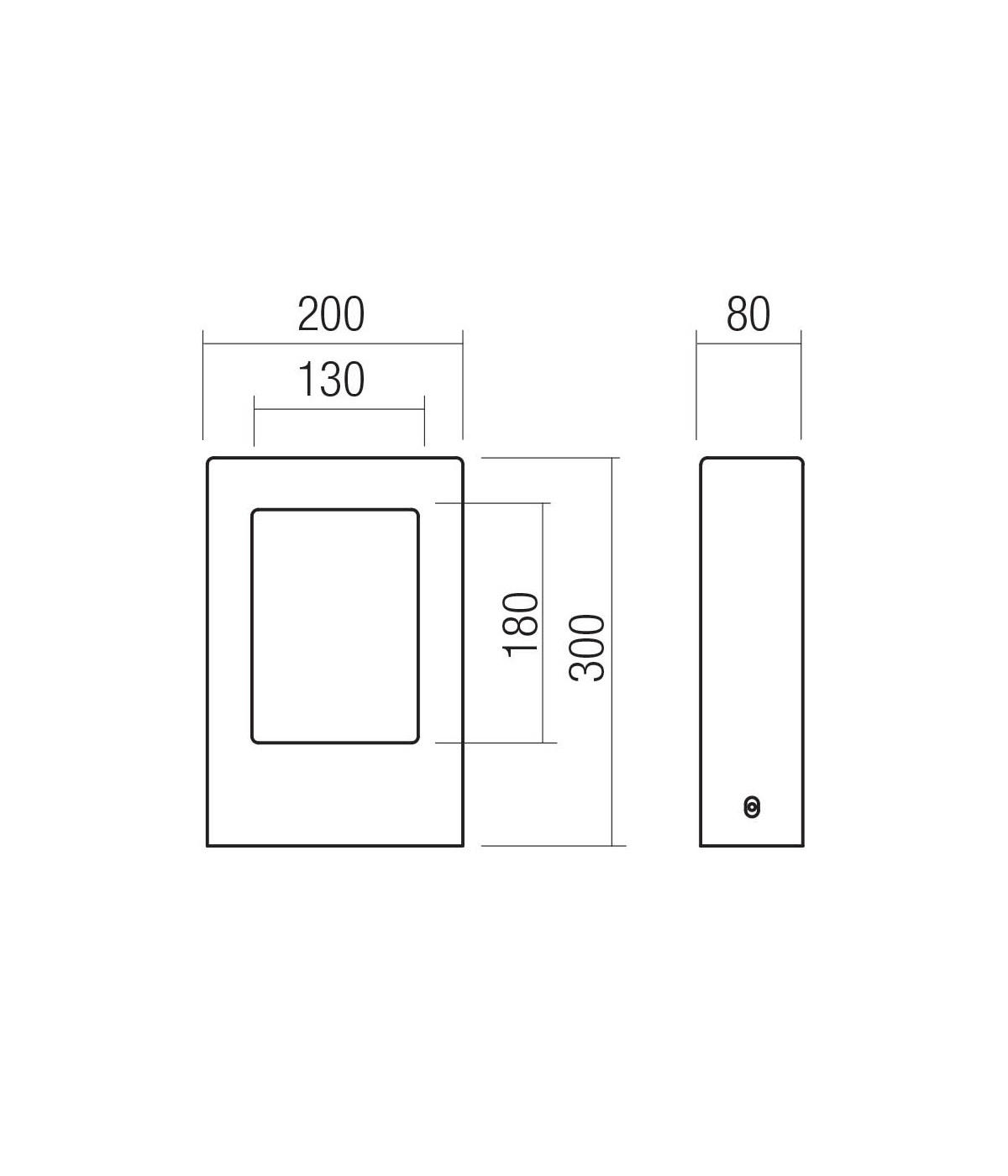 REDO PALETTO LED SANDER 10W 3000K H.30 cm IP65 GRIGIO SCURO - immagine 2