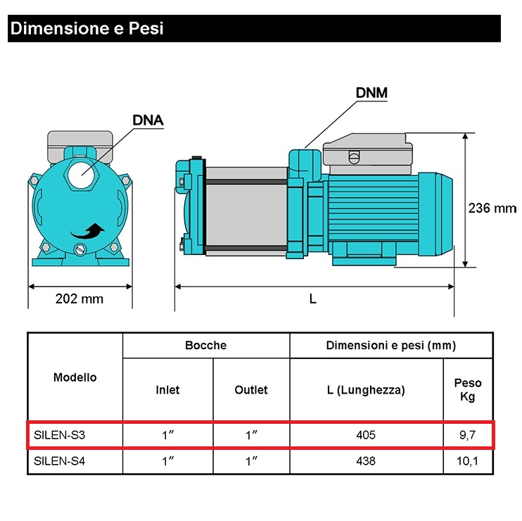 XPOWER ELETTROPOMPA MULTISTADIO SILENT-S3 SILENZIOSA 0,5 HP 220V - immagine 2