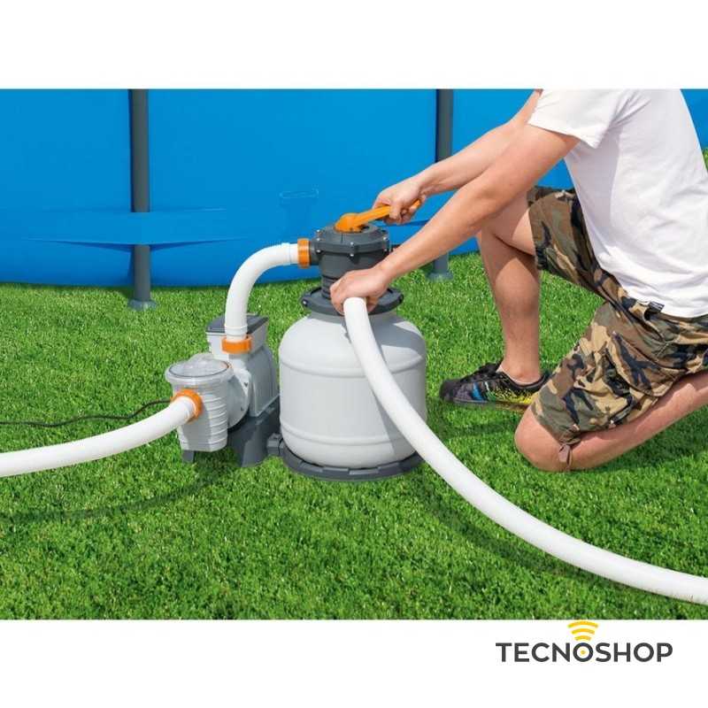 BESTWAY POMPA FILTRO SABBIA PER PISCINE 8327 LT/H - immagine 4