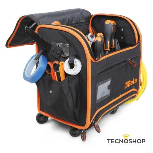 BETA TROLLEY PORTAUTENSILI IN TESSUTO TECNICO PER ELETTRICISTI 430x290x440mm - immagine 3