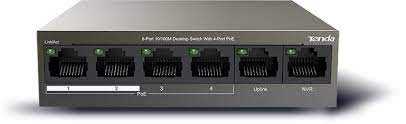TENDA TEF1106P SWITCH 6 PORTE 10/100M desktop 4 PORTE PoE 2 PORTE UPLINK - immagine 3