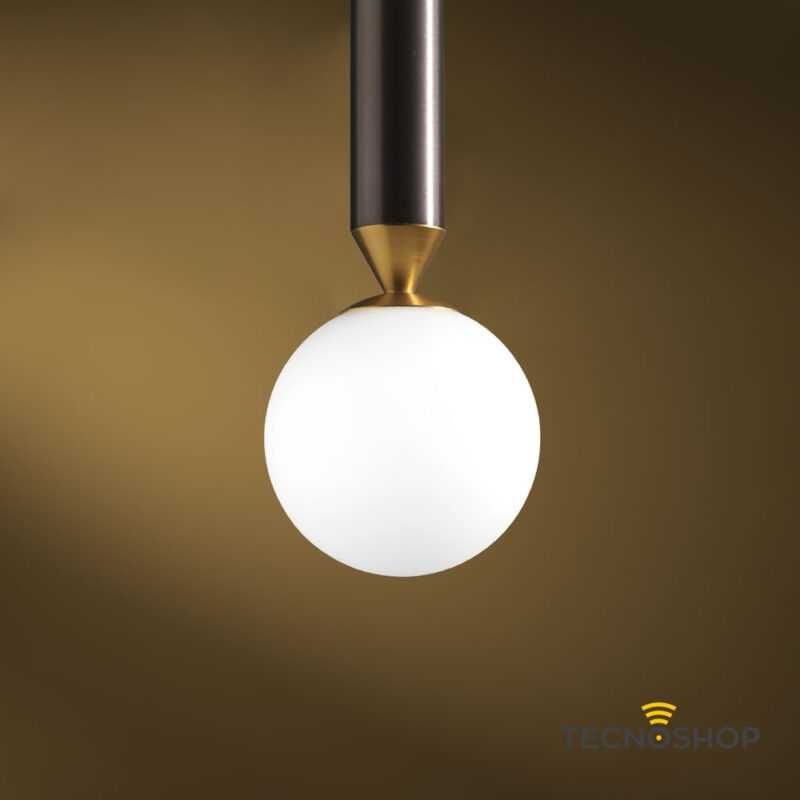SOSPENSIONE SINGOLA SEVENTY 2W+4W 3000K 660LM MARRONE OSSIDATO - immagine 3