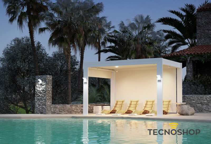 BENEITO APPLIQUE LED "NEO" 9W 3000K 120° IP54 BIANCO - immagine 5