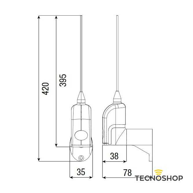 CAME ANTENNA TOP-A433N ACCORDATA 433,92 MHZ - immagine 2