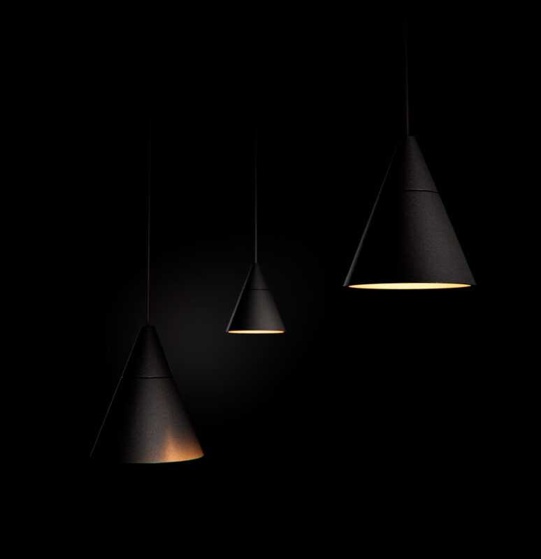 BENEITO SOSPENSIONE LED "ZOE" 7W 3000K 38° NERA - immagine 3