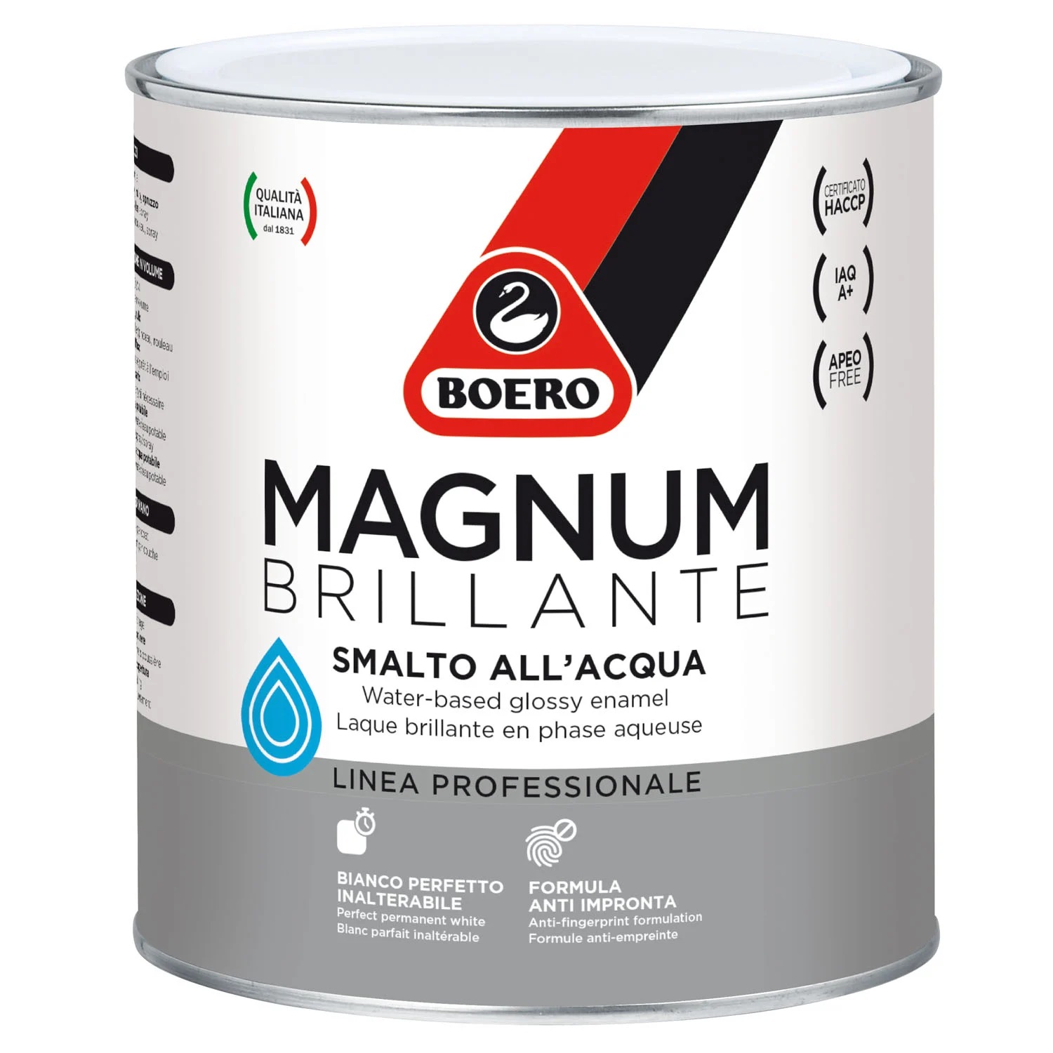 BOERO MAGNUM BRILLANTE SMALTO ALL'ACQUA NERO DA 0,75 LT