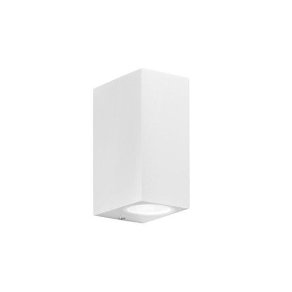 INTEC APPLIQUE BIEMISSIONE QUBO 2xGU10 IP54 BIANCO