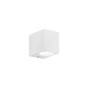 INTEC APPLIQUE MONOEMISSIONE QUBO 1xGU10 IP54 BIANCO