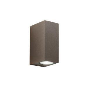 INTEC APPLIQUE BIEMISSIONE QUBO 2xGU10 IP54 CORTEN