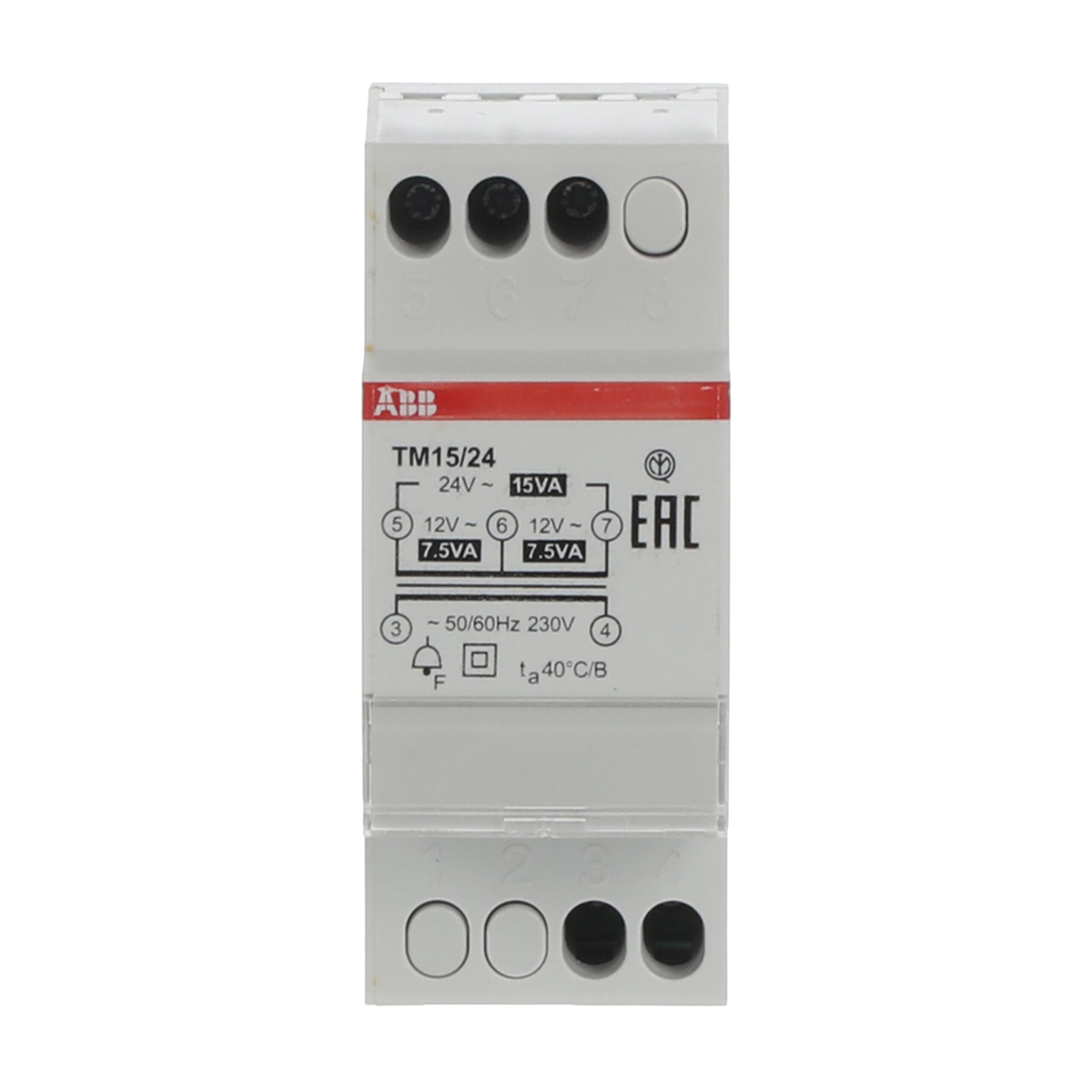 ABB TRASFORMATORE PER CAMPANELLO TM15/24 15VA 230V / 12-24V