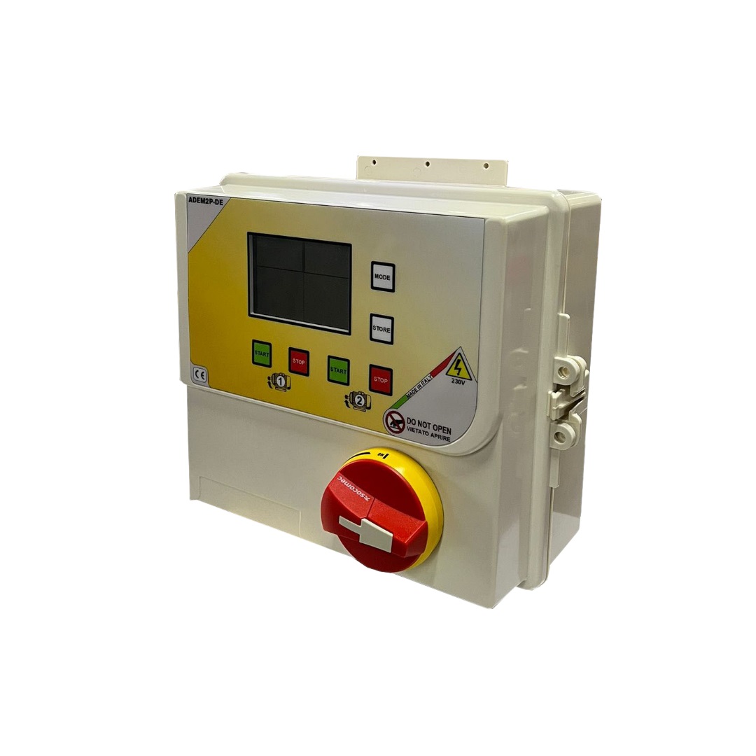 FLORIDIA AVVIATORE DIRETTO MONOFASE ELETTRONICO PER 2 MOTORI 230V 0,5-3 HP 1-18A CON DISPLAY LCD