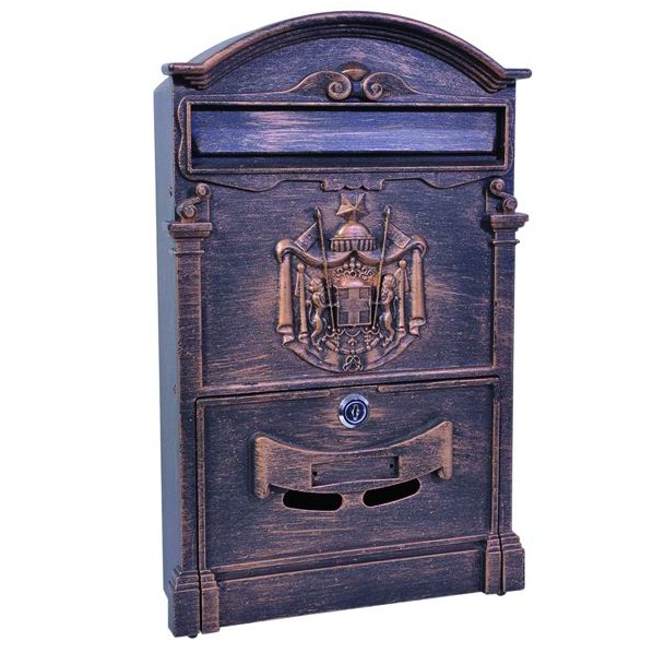 VIGOR CASSETTA PORTA LETTERE RESIDENCIA 26x9x41 cm COLORE BRONZO