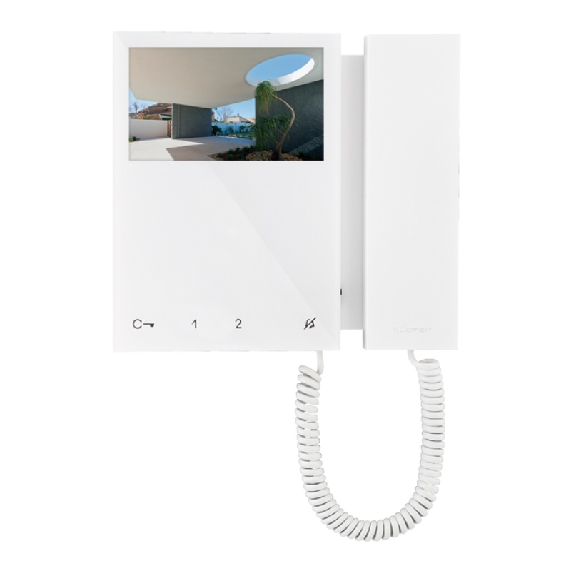 COMELIT MONITOR MINI 6701W 4.3" 2 FILI CON CORNETTA