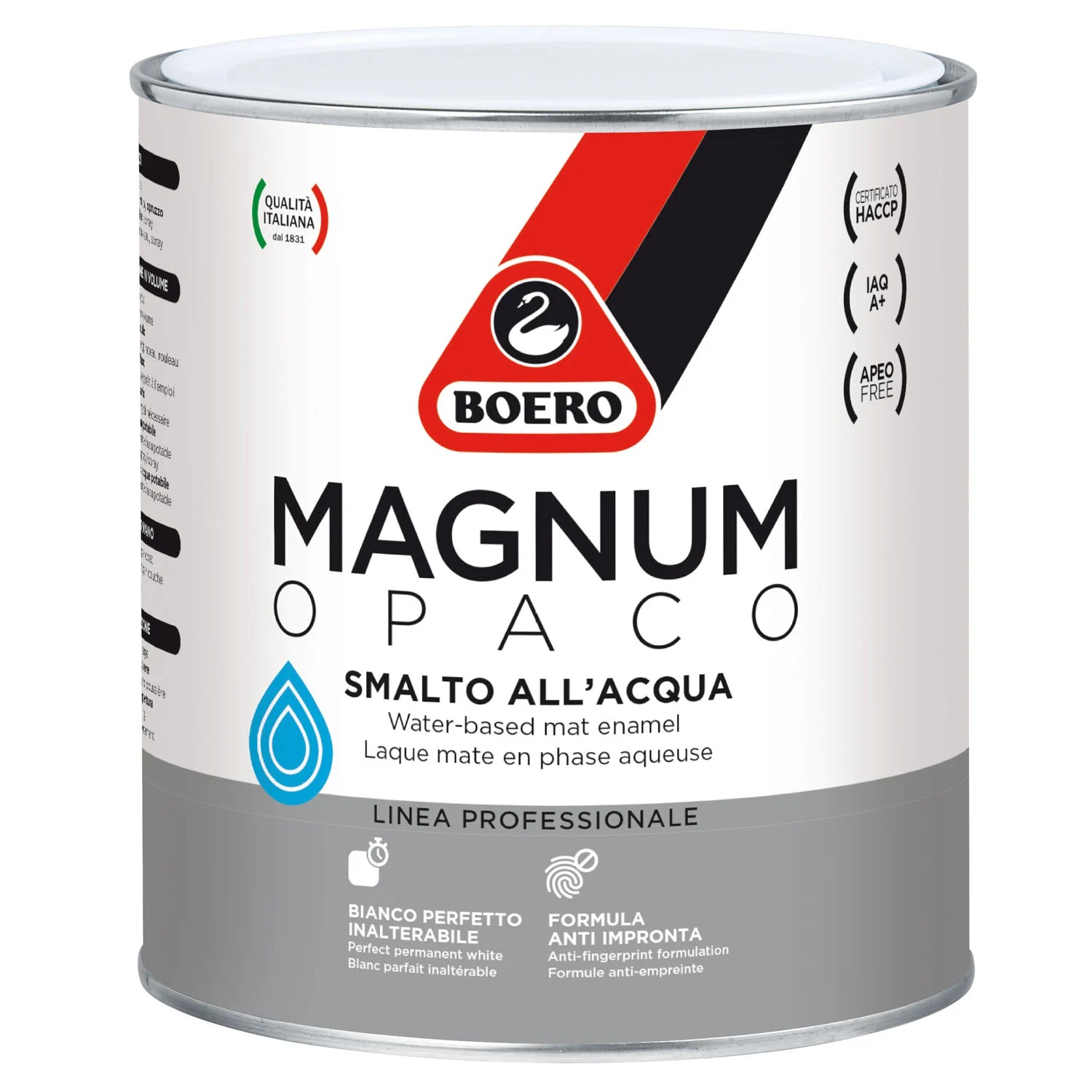 BOERO MAGNUM SMALTO OPACO ALL’ACQUA 2,5LT NERO