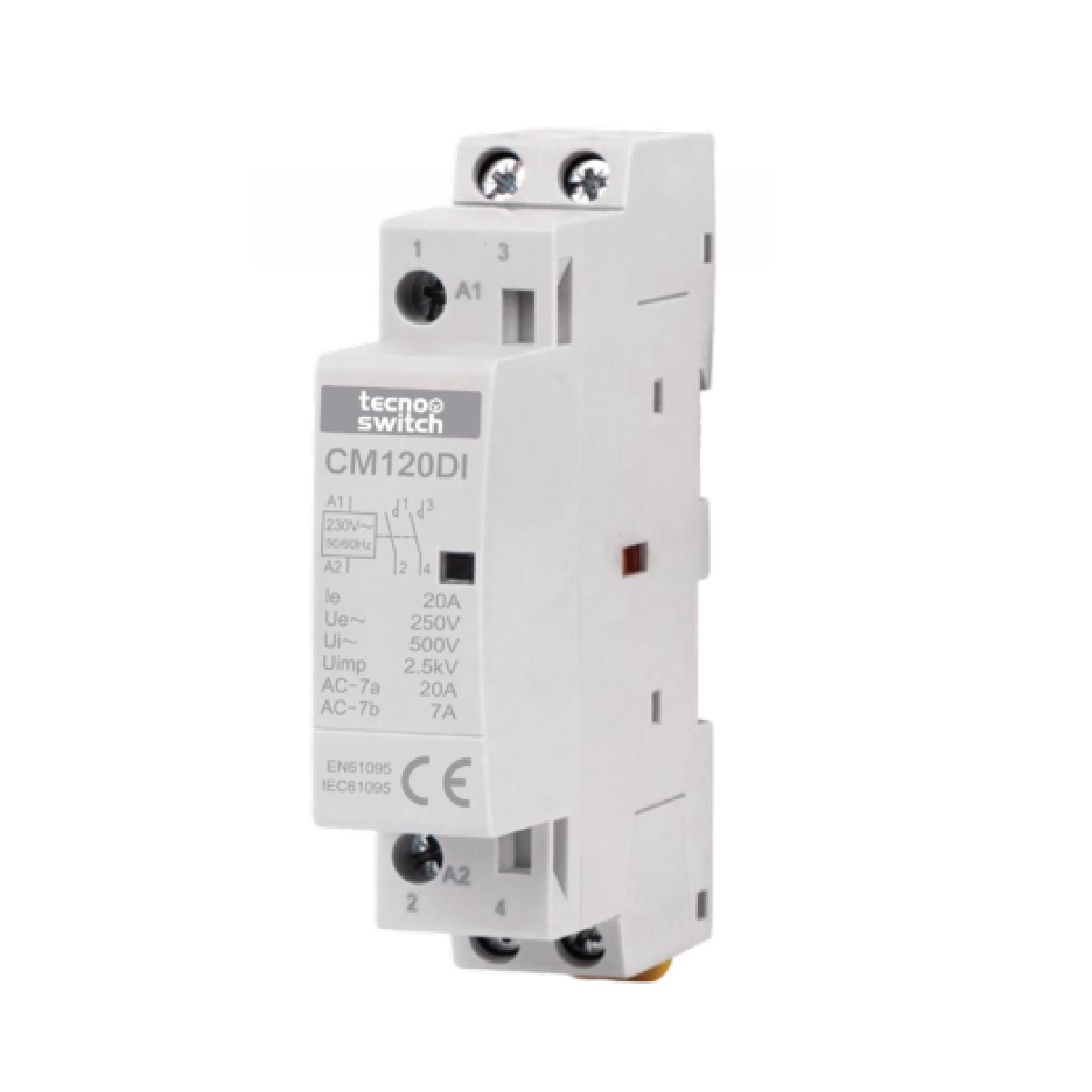 TECNOSWITCH CONTATTORE MODULARE CM120DI 20A 2NA 230V AC DIN