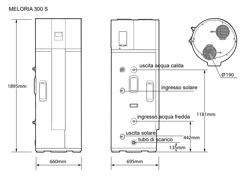 FONDITAL SCALDACQUA IN PDC MELORIA 300S 270LT CON SERPENTINA SOLARE E WIFI - immagine 5