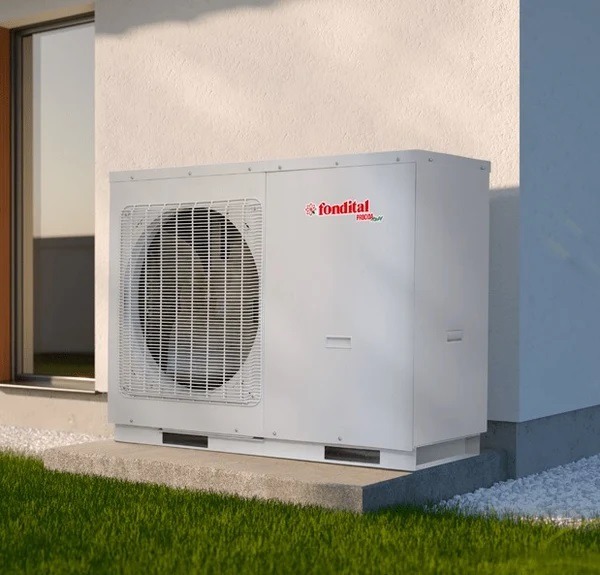 FONDITAL POMPA DI CALORE ARIA-ACQUA 12 KW PROCIDA AWM X 12 INVERTER GAS R32 - immagine 2